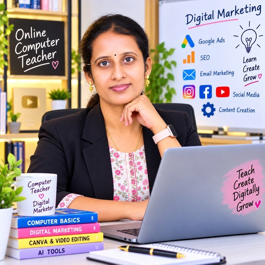 Trainer Anitha Atluri - Canva & AI Tools Trainer at Anitha Creative Academy